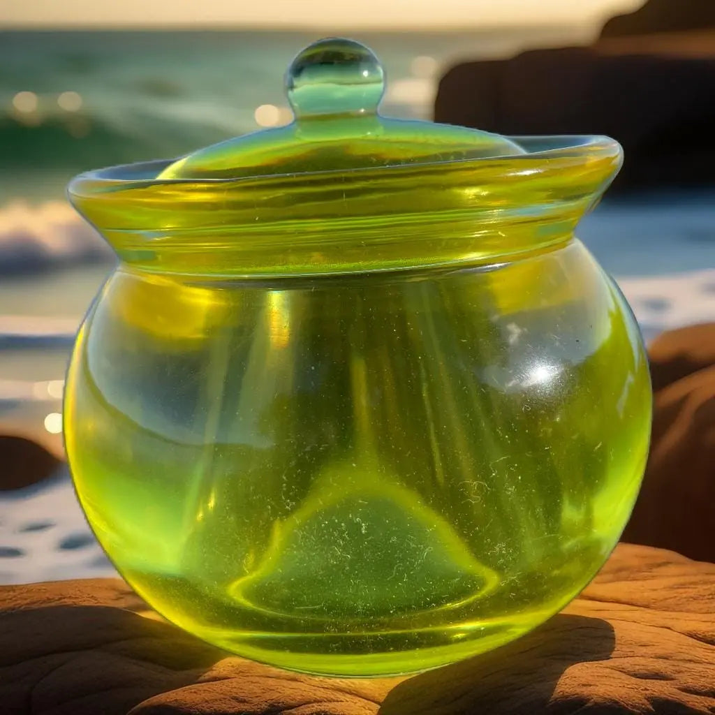 Elegant oppbevaring | Utsøkt håndlaget Epoxy Krukke med lokk Epoxy-Crafts