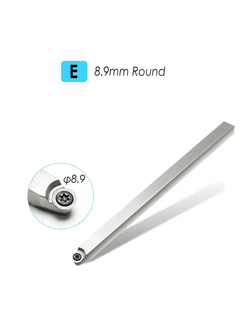 Carbide Insert Cutter Woodturning Tool Swan Neck Wood Turning Chisel Blade & Aluminum Handle for Woodworking Lathe Machine