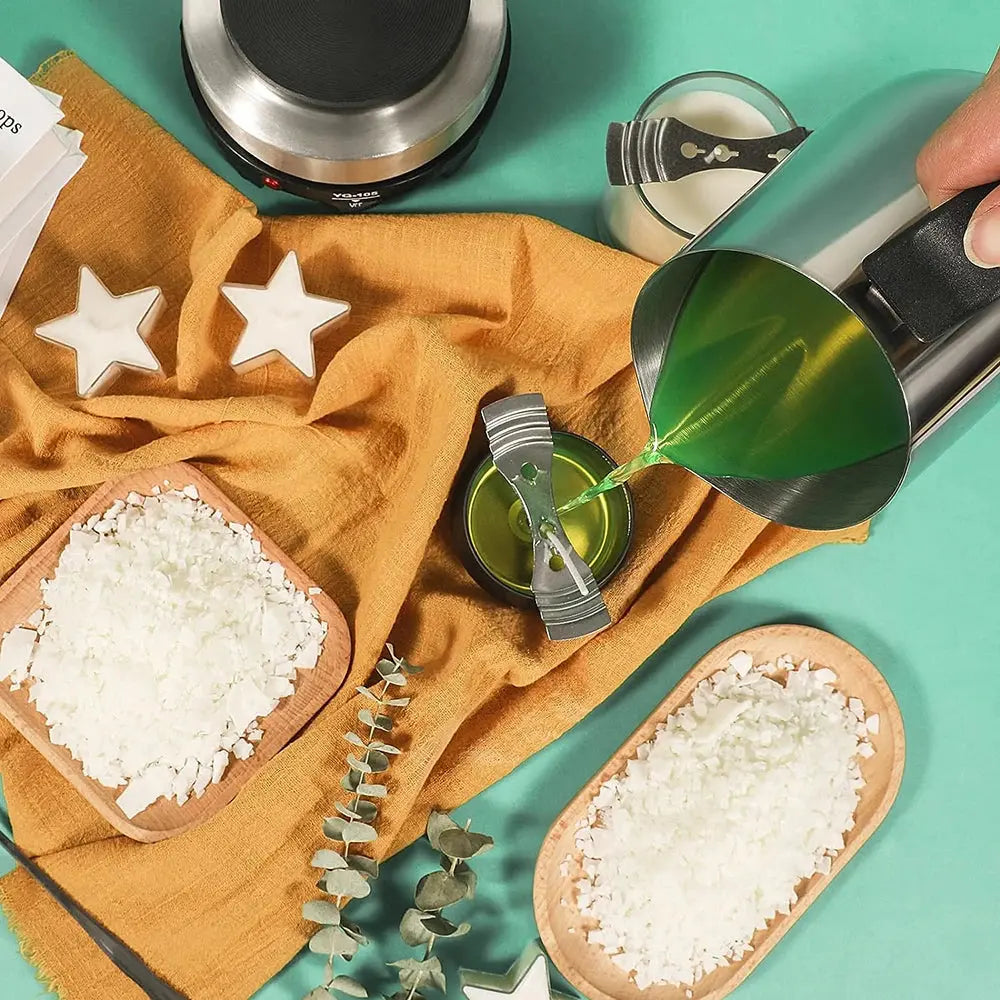 Complete DIY Candle Kit Aromatic Candles Making Tool Set Sticker Stainless Steel Wax Melting Pot Candle Making Supplies