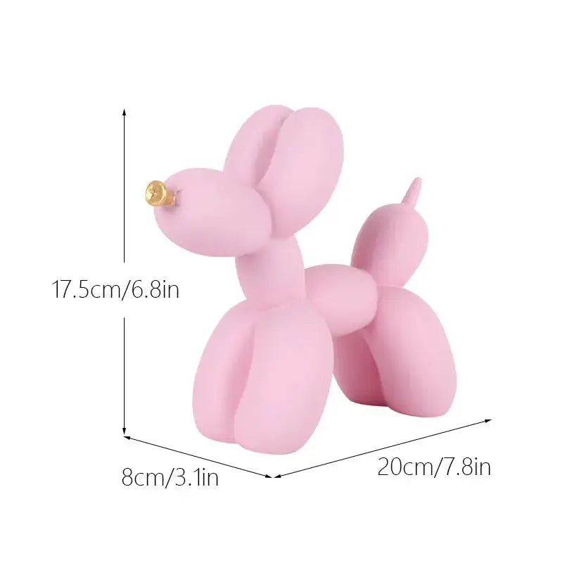 Nordic Balloon Dog Figurines for Interior Resin Doggy Home Entrance Living Room Desktop Decoration Accessories Gifts
