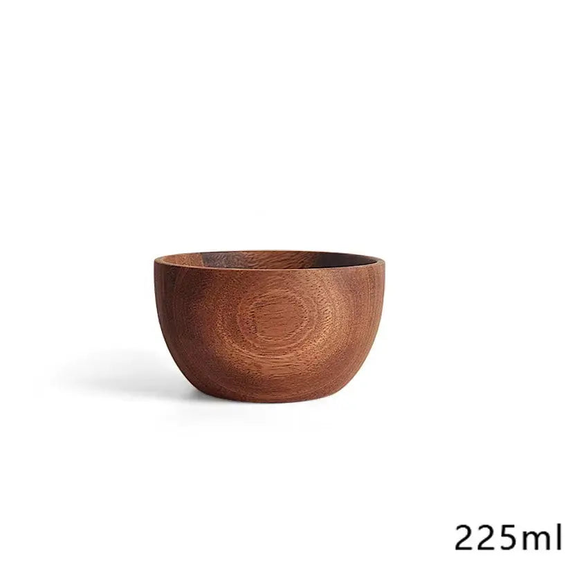Wooden Salad Bowls, Food Containers Acacia Woodensoup Bowl Fruit Wooden Household Kitchen Bowl Cutlery Basin