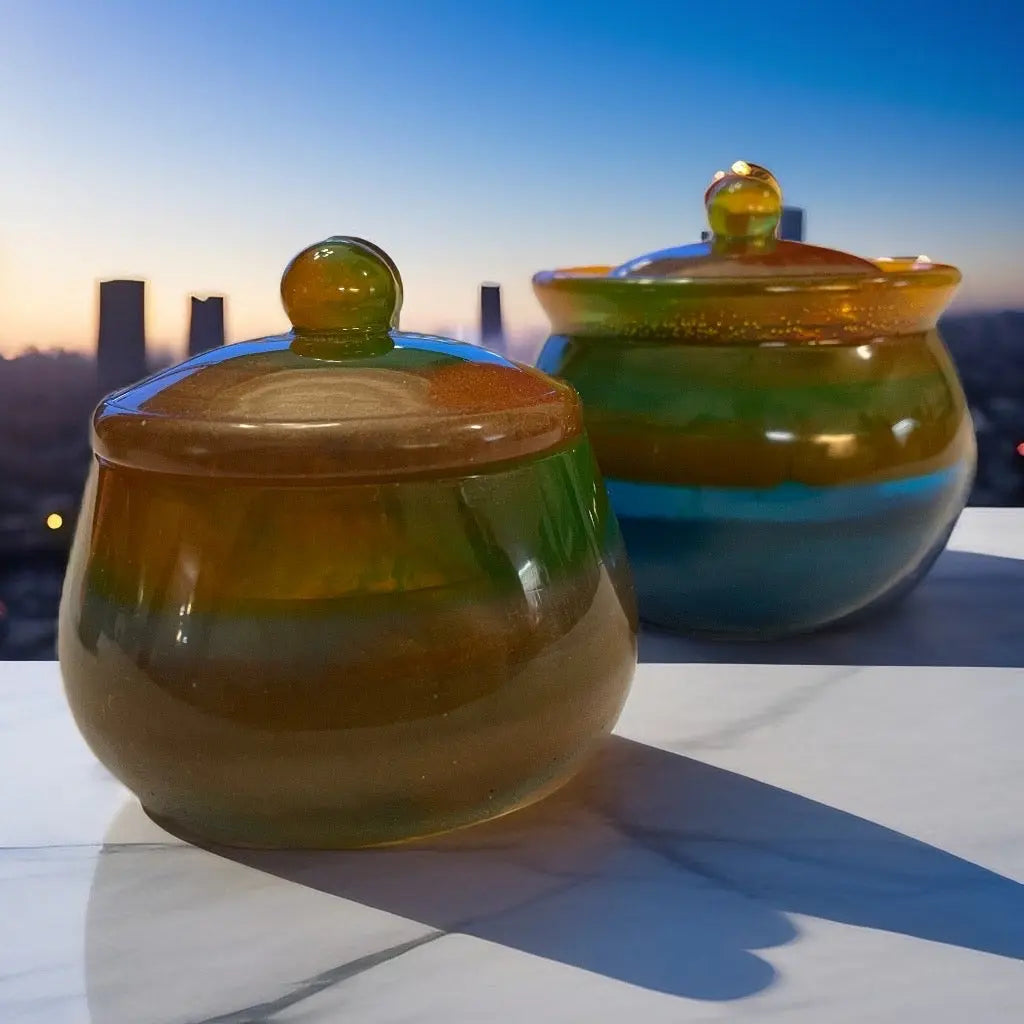 Handmade Epoxy Jar with Lid Epoxy-Crafts
