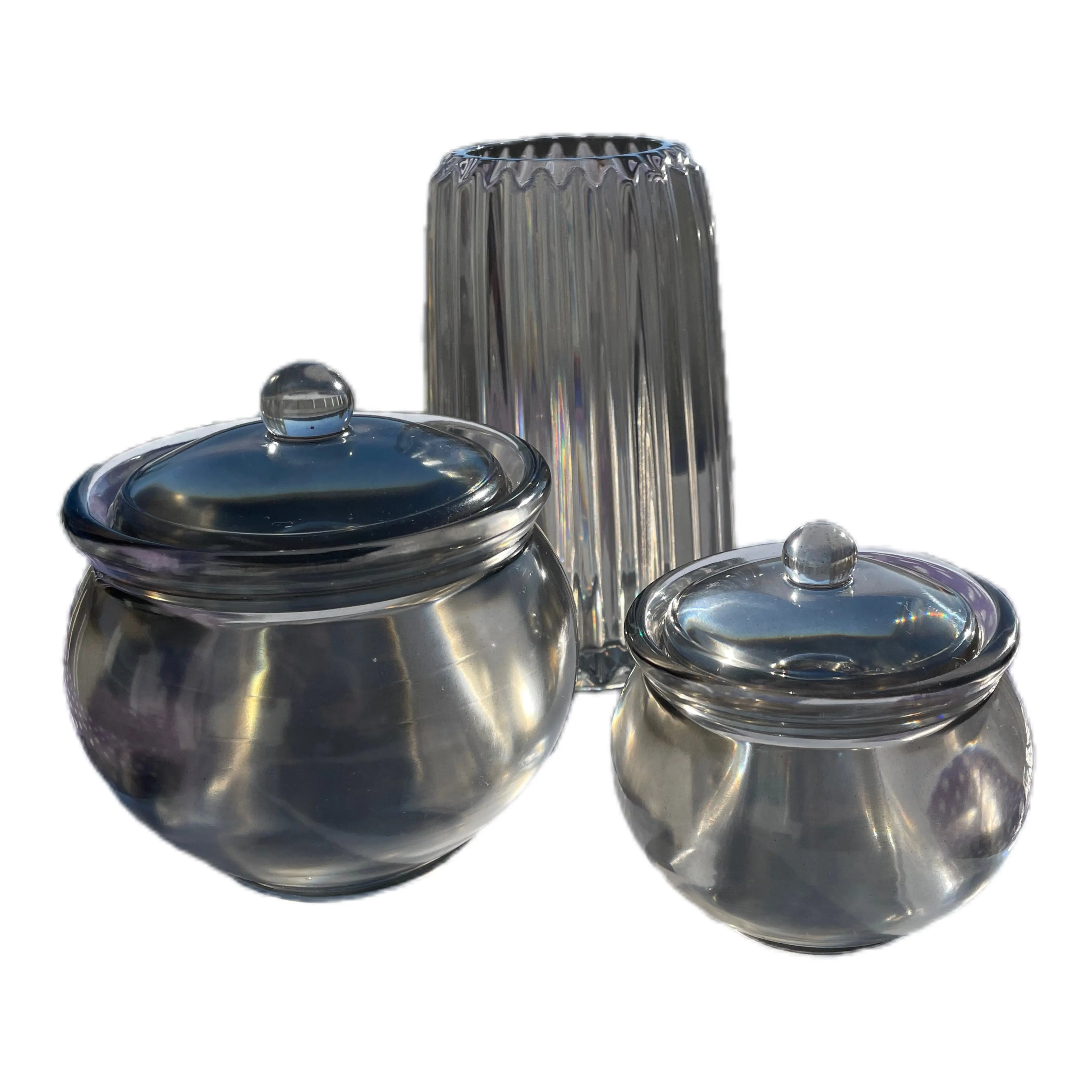 Utsøkt håndlaget dekorativ epoxy krukke med lokk (Kopi) Epoxy-Crafts