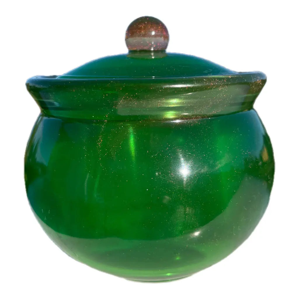 Elegant oppbevaring | Utsøkt håndlaget Epoxy Krukke med lokk Epoxy-Crafts