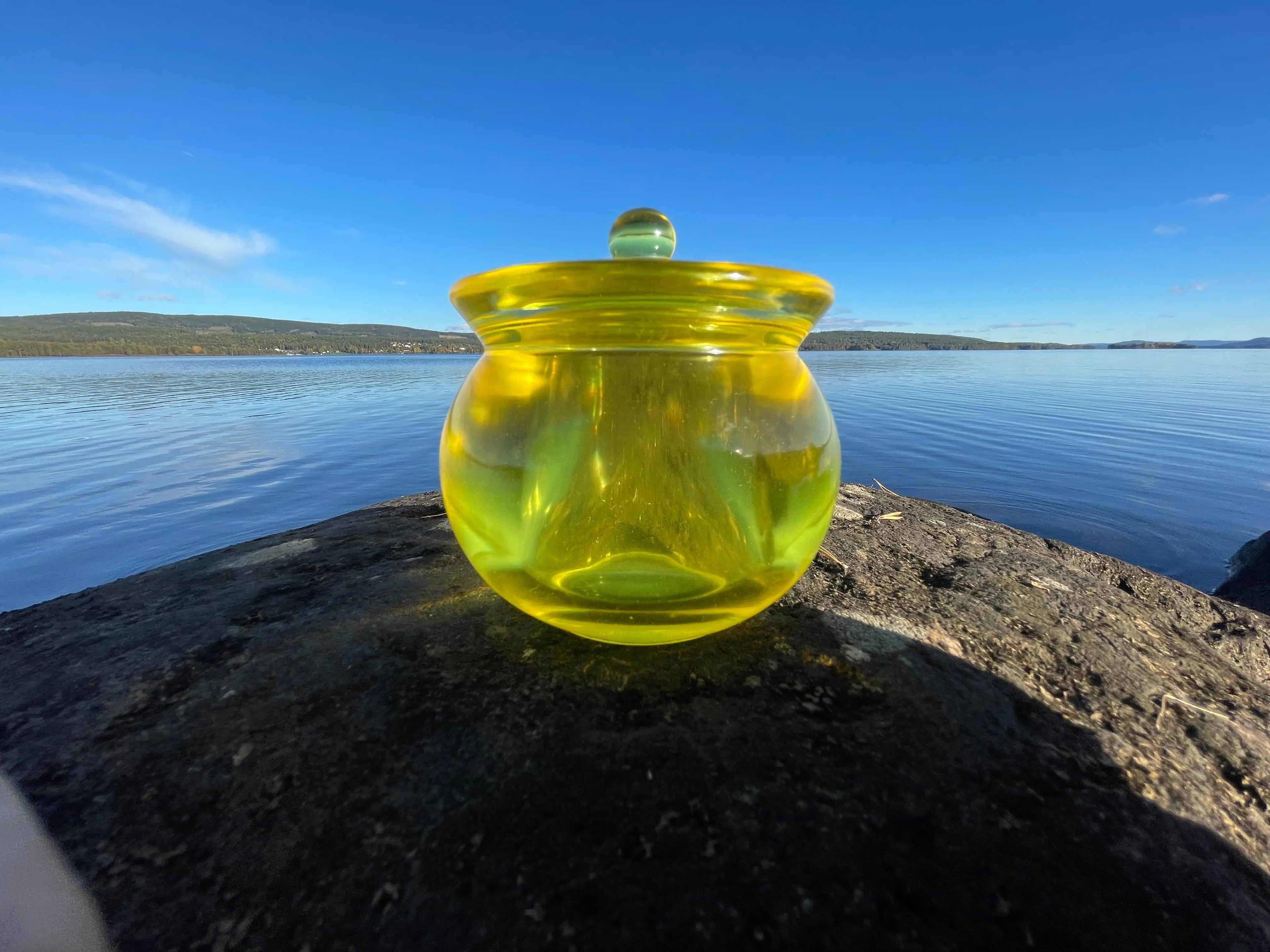 Elegant oppbevaring | Utsøkt håndlaget Epoxy Krukke med lokk Epoxy-Crafts