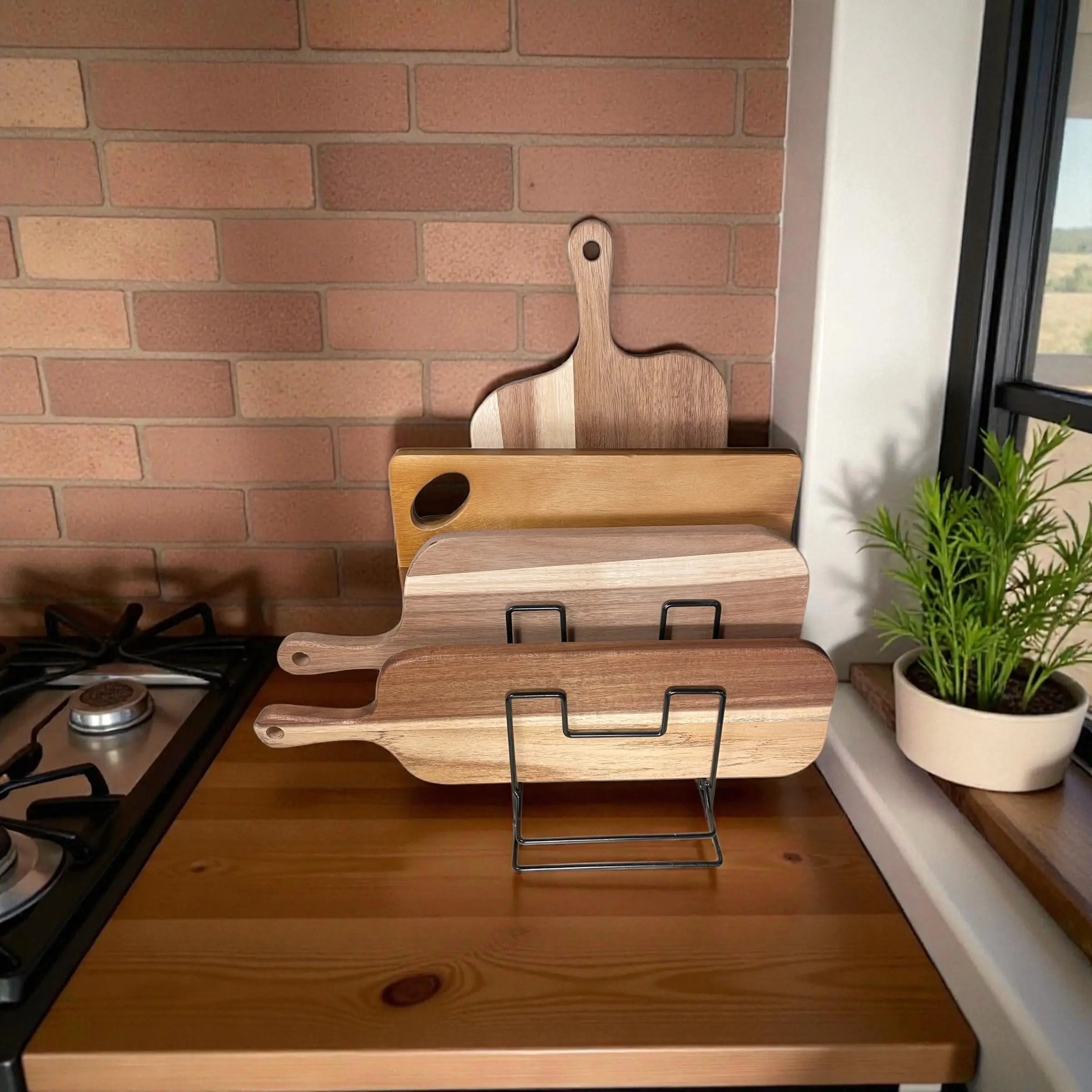 Metallstativ for skjærefjøler og gryte-/pannelokk Epoxy-Crafts