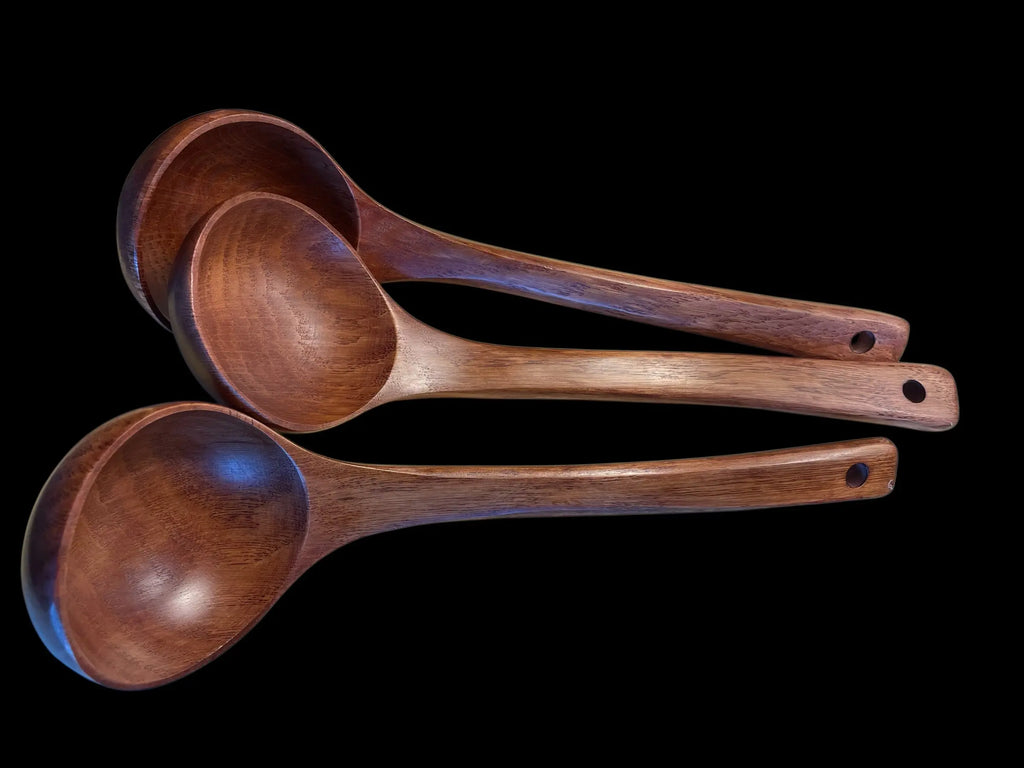 Suppe Øse – Håndlaget Kjøkkenredskap i Naturlig Tre Epoxy-Crafts