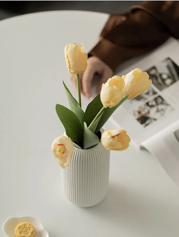 Ceramic vase, Vertical Pattern High-grade Appearance Dropshipman